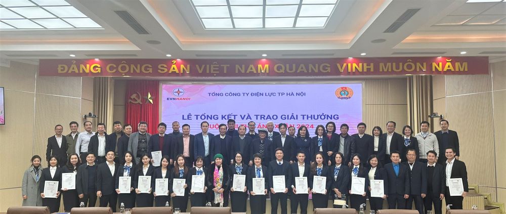 Công đoàn EVNHANOI tổng kết và trao giải Cuộc thi Thơ - Ảnh Xuân năm 2024