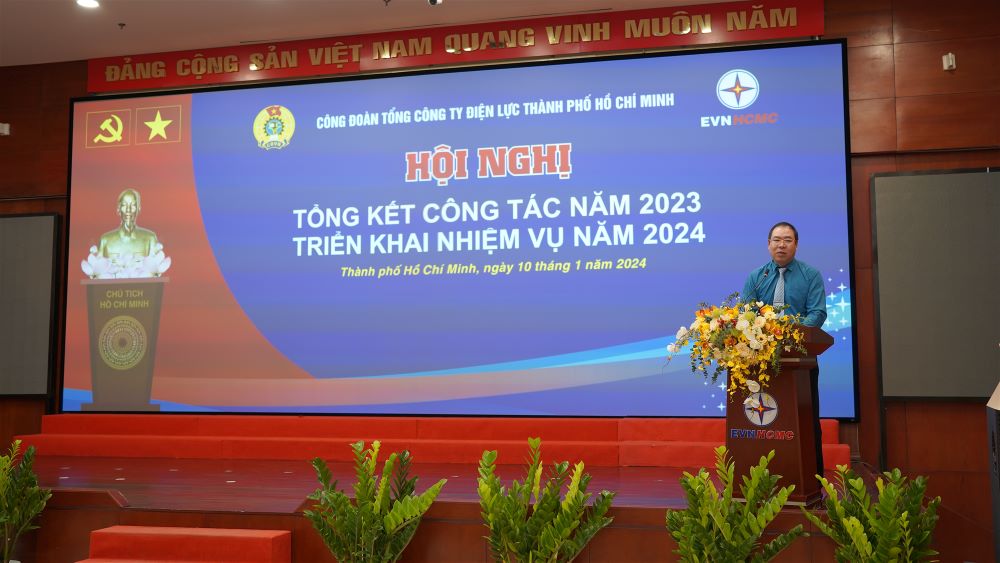 CÔNG ĐOÀN EVNHCMC: TỔNG KẾT HOẠT ĐỘNG NĂM 2023  1