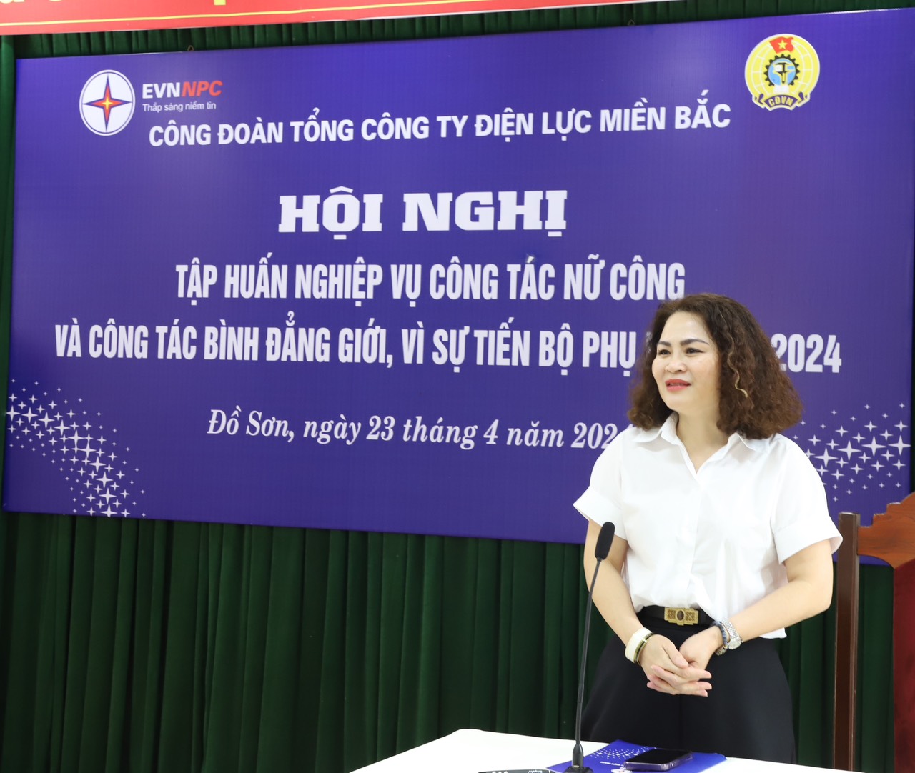 Công đoàn Tổng công ty Điện lực miền Bắc tập huấn công tác Nữ công năm 2024 1