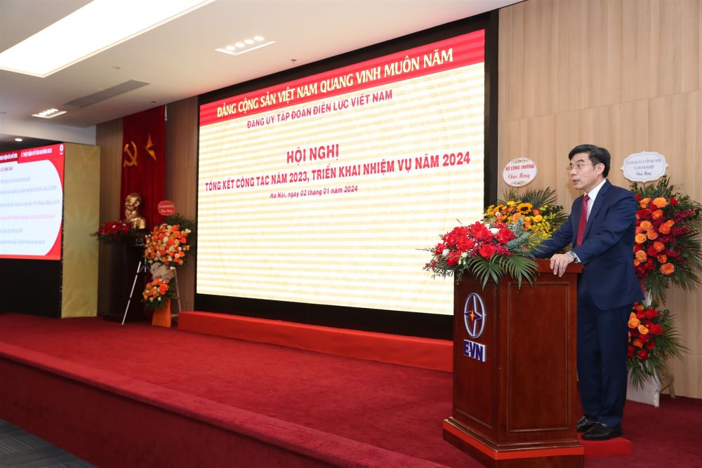 Đảng ủy EVN tổng kết công tác năm 2023, triển khai nhiệm vụ năm 2024