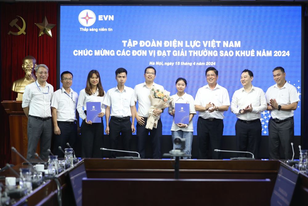 EVN chúc mừng các đơn vị đạt giải Sao Khuê năm 2024 2