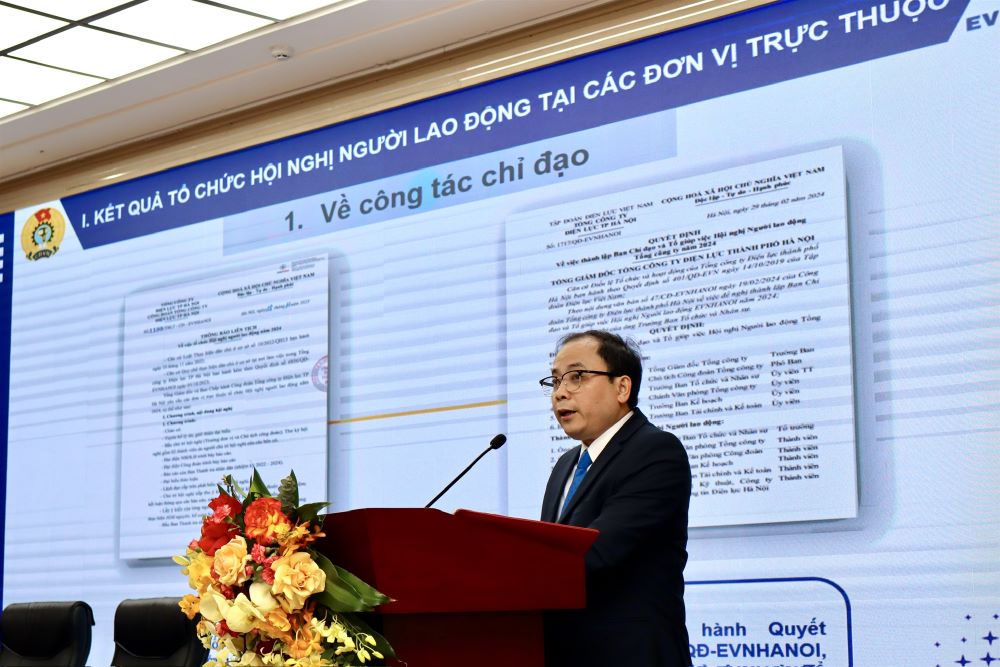 EVNHANOI tổ chức Hội nghị người lao động năm 2024 thành công rực rỡ.  2