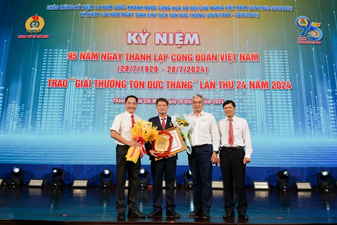 EVNHCMC: NĂM THỨ 5 LIÊN TIẾP VINH DỰ CÓ CÁ NHÂN ĐẠT GIẢI THƯỞNG TÔN ĐỨC THẮNG 2