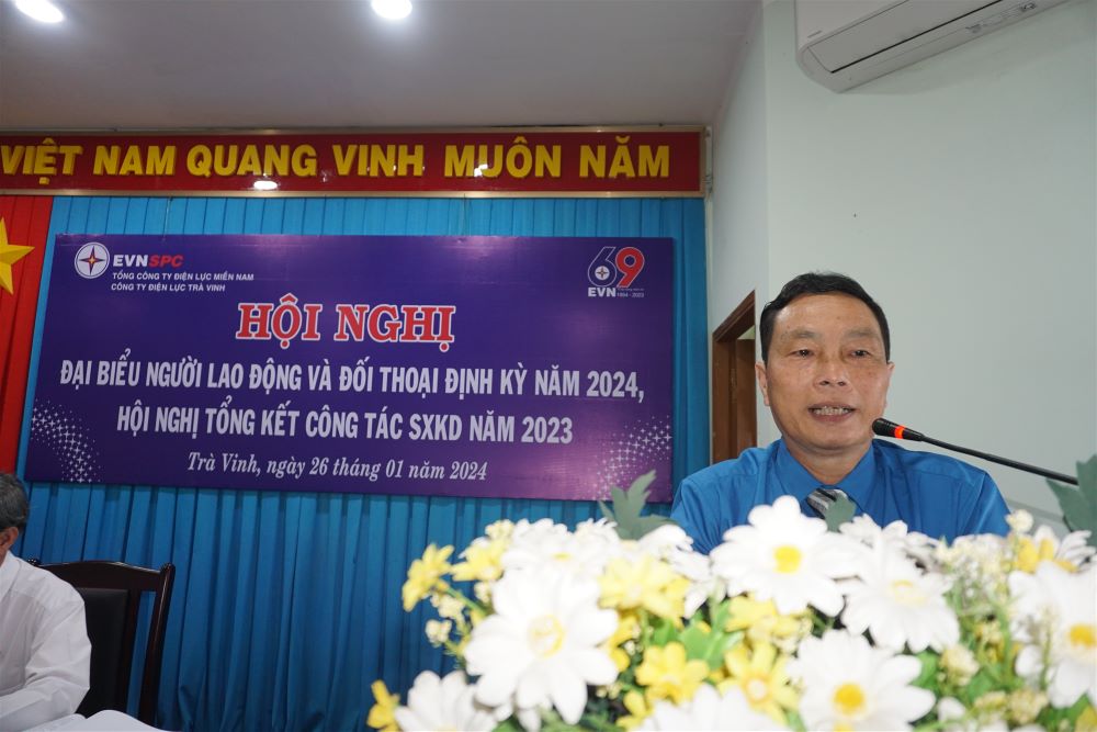 Hội nghị người lao động năm 2024 Công ty Điện lực Trà Vinh thành công tốt đẹp