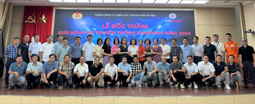 Lễ bốc thăm chia bảng đấu Giải bóng đá truyền thống EVNHANOI năm 2024