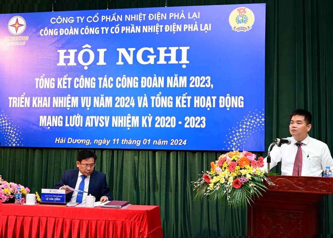 PPC tổ chức Hội nghị Tổng kết công tác Công đoàn năm 2023 và hoạt động mạng lưới ATVSV nhiệm kỳ 2020-2023 2