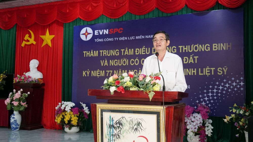 TỔNG CÔNG TY ĐIỆN LỰC MIỀN NAM THĂM VÀ TẶNG QUÀ THƯƠNG BỆNH BINH NHÂN DỊP 27/7 