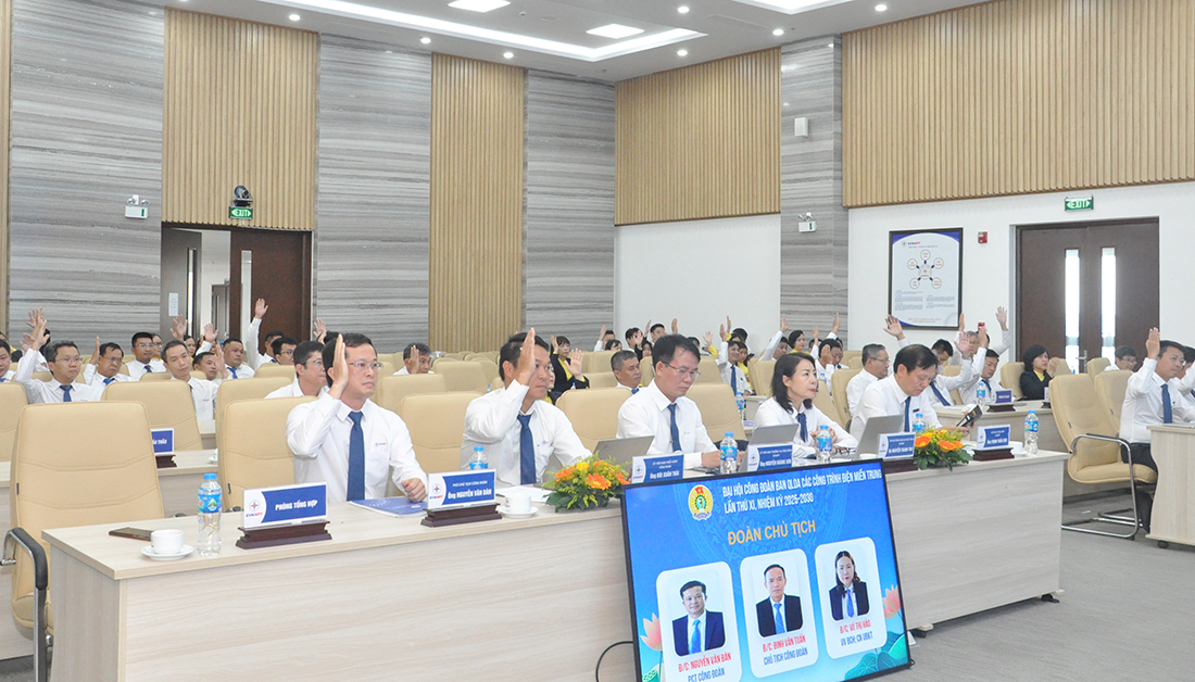 Công đoàn Ban QLDA các công trình điện miền Trung tổ chức thành công Đại hội lần thứ XI, nhiệm kỳ 2025 - 2030