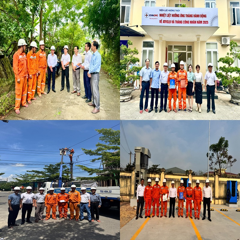 Công đoàn Công ty Điện lực Huế thăm hỏi đoàn viên, người lao động nhân Tháng hành động về an toàn vệ sinh lao động và Tháng Công nhân năm 2025 2