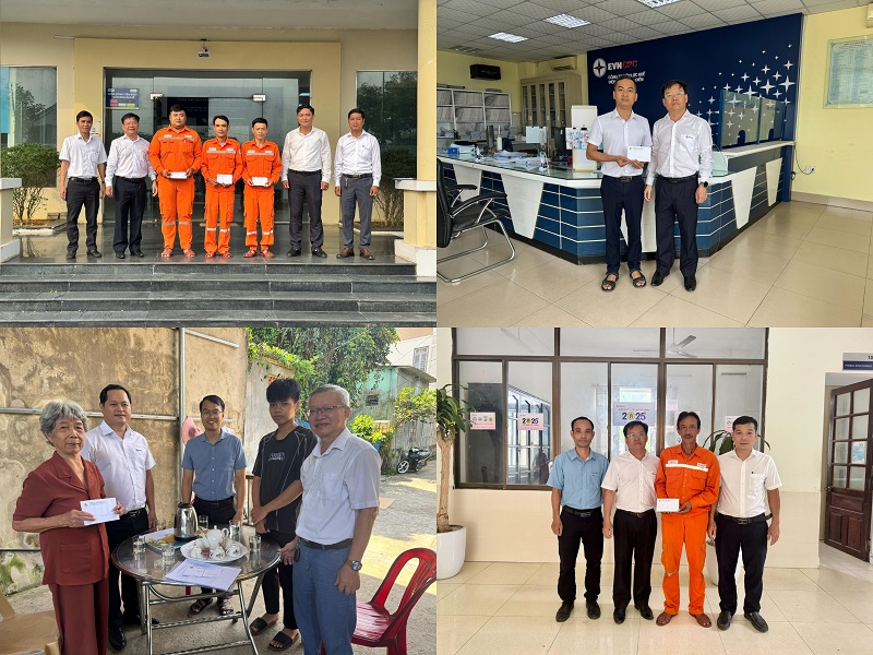Công đoàn Công ty Điện lực Huế thăm hỏi đoàn viên, người lao động nhân Tháng hành động về an toàn vệ sinh lao động và Tháng Công nhân năm 2025 3