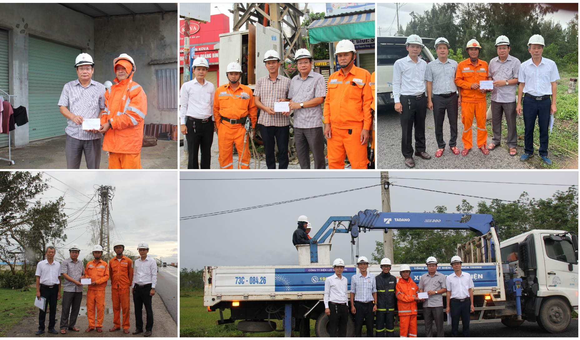 Công đoàn Công ty Điện lực Quảng Trị động viên lực lượng khắc phục sự cố điện sau bão số 10 1