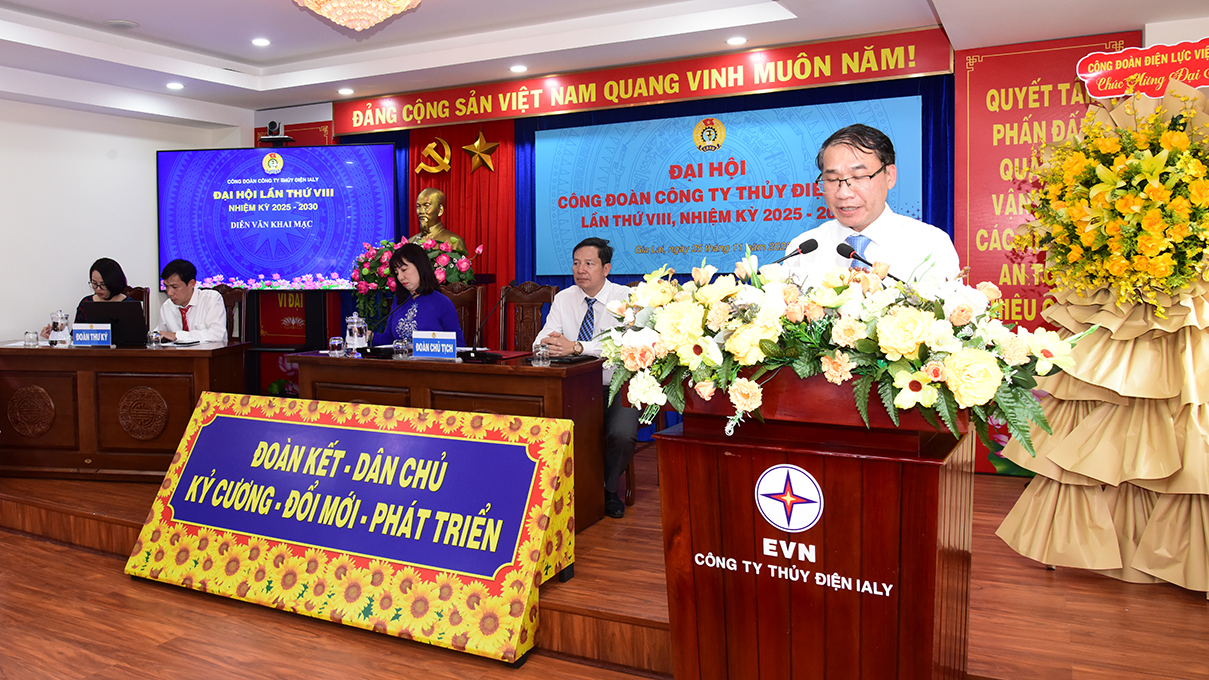 Công đoàn Công ty thủy điện Ialy tổ chức thành công Đại hội nhiệm kỳ 2025 - 2030