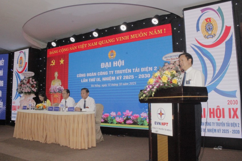 Công đoàn Công ty Truyền tải điện 2 tổ chức thành công Đại hội Công đoàn lần thứ IX nhiệm kỳ 2025 – 2030. 2