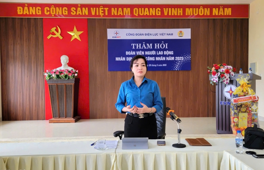 CÔNG ĐOÀN ĐIỆN LỰC VIỆT NAM THĂM HỎI THÁNG CÔNG NHÂN TẠI TRUYỀN TẢI ĐIỆN QUẢNG NAM 1