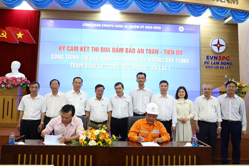 Công đoàn đồng hành với chuyên môn, quyết tâm đưa dự án trọng điểm 110kV tại Lâm Đồng về đích đúng tiến độ