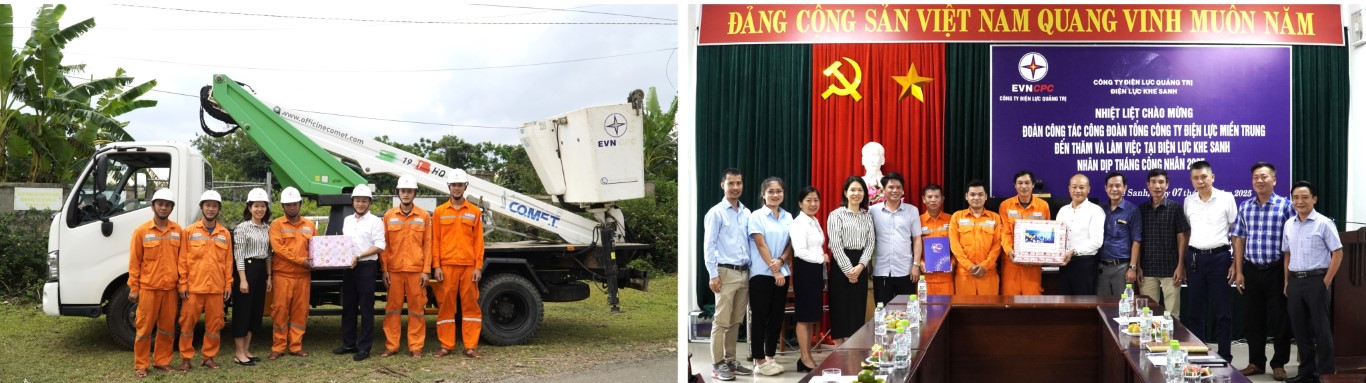 Công đoàn EVNCPC thăm hỏi người lao động nhân dịp Tháng Công nhân 4