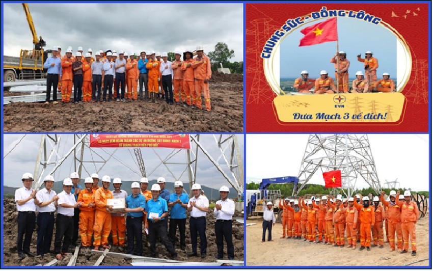Công đoàn EVNNPT - Đồng hành cùng chuyên môn, lan tỏa phong trào thi đua trên các công trình trọng điểm 1