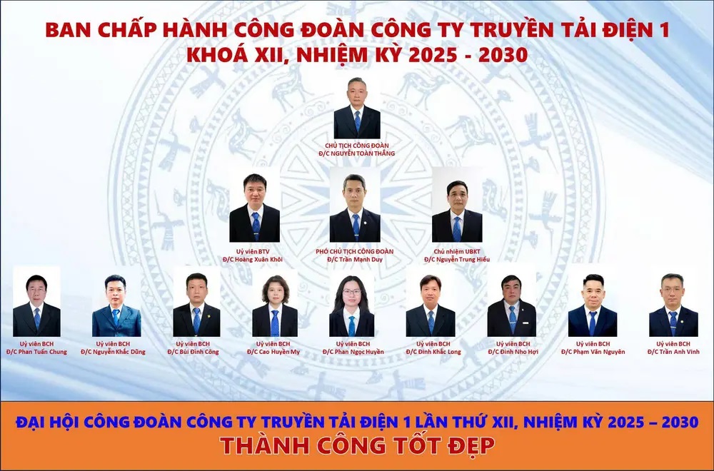 Công đoàn PTC1 tổ chức Đại hội XII: Khẳng định vai trò đại diện, đặt mục tiêu đổi mới mạnh mẽ trong nhiệm kỳ 2025 – 2030 2
