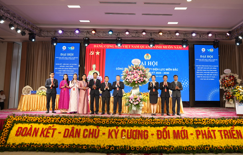 Công đoàn Tổng công ty Điện lực miền Bắc quyết tâm hoàn thành các nhiệm vụ trọng tâm trong nhiệm kỳ 2025-2030