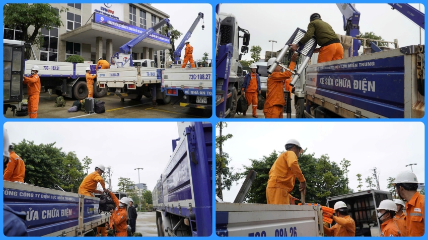 Công ty Điện lực Quảng Trị hỗ trợ khôi phục lưới điện sau bão số 13 tại Gia Lai 1