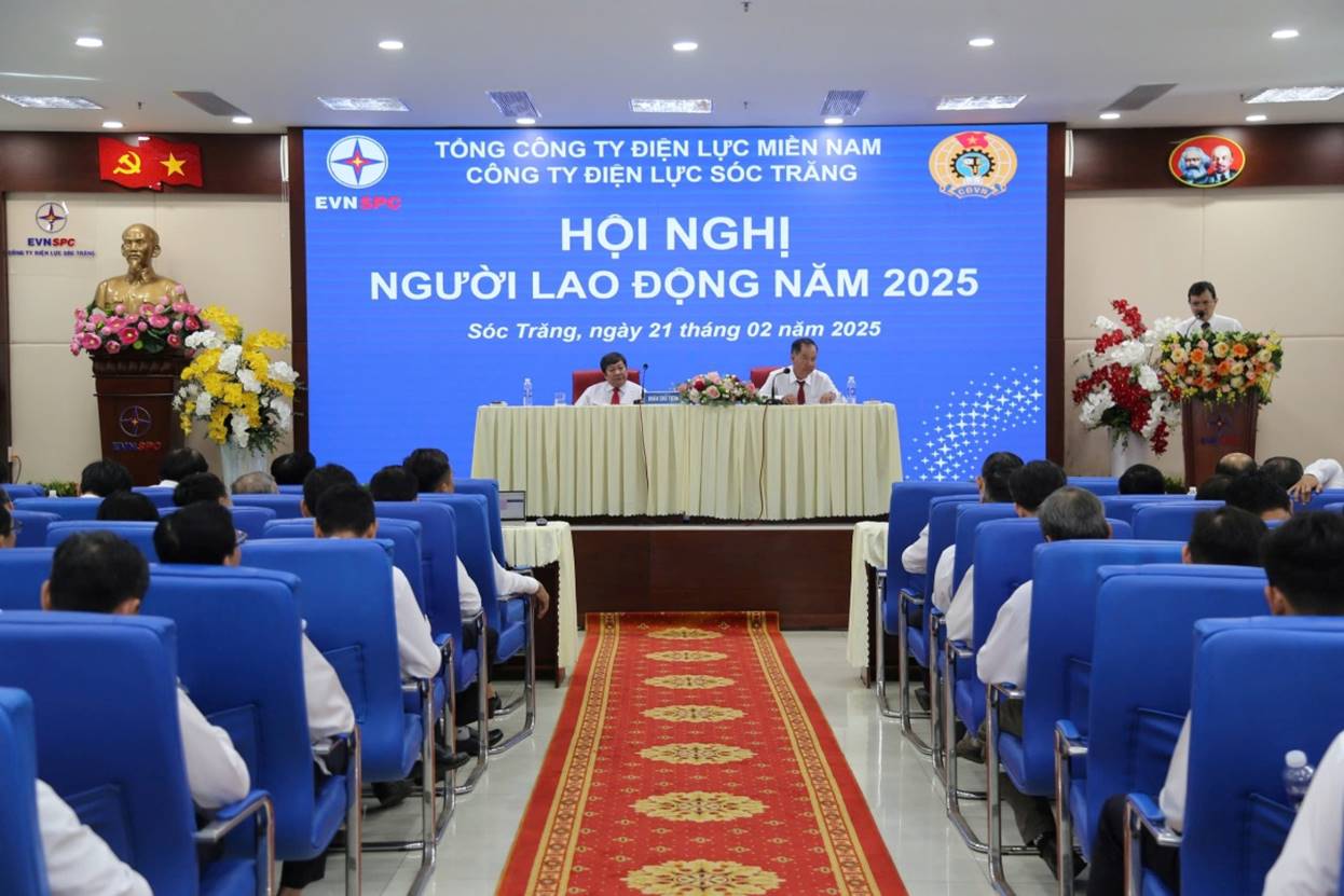 CÔNG TY ĐIỆN LỰC SÓC TRĂNG HỘI NGHỊ NGƯỜI LAO ĐỘNG NĂM 2025