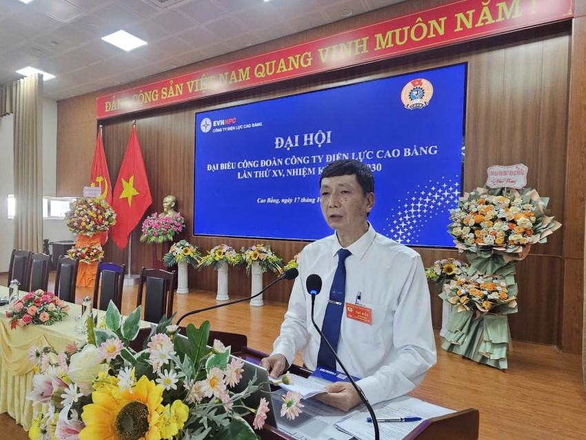 Đại hội Công đoàn Công ty Điện lực Cao Bằng lần thứ XV, nhiệm kỳ 2025–2030 thành công tốt đẹp 1