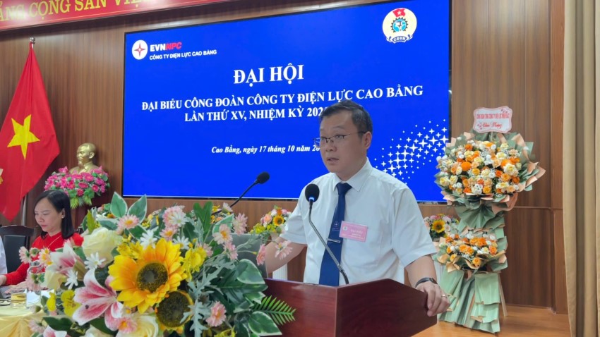 Đại hội Công đoàn Công ty Điện lực Cao Bằng lần thứ XV, nhiệm kỳ 2025–2030 thành công tốt đẹp 4