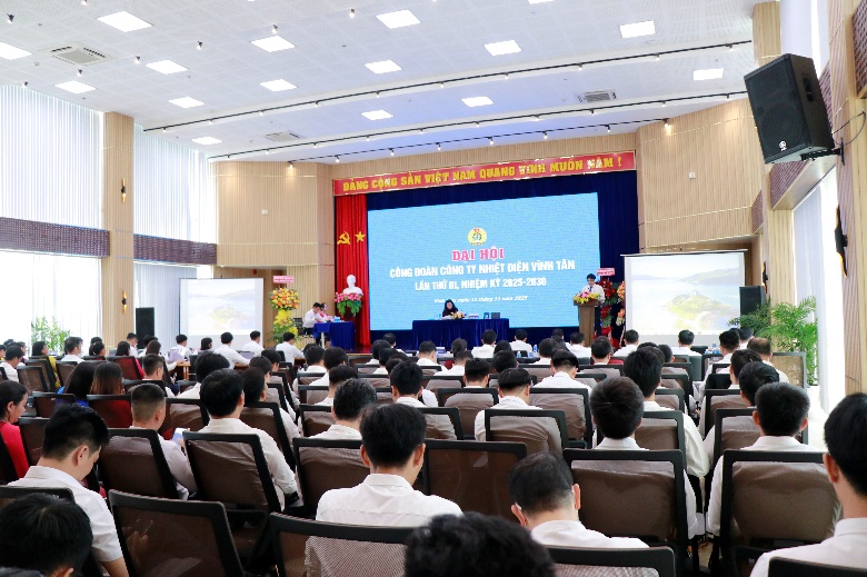 ĐẠI HỘI CÔNG ĐOÀN CÔNG TY NHIỆT ĐIỆN VĨNH TÂN LẦN THỨ III, NHIỆM KỲ 2025-2030: ĐOÀN KẾT, ĐỔI MỚI QUYẾT TÂM BẢO VỆ LỢI ÍCH NGƯỜI LAO ĐỘNG