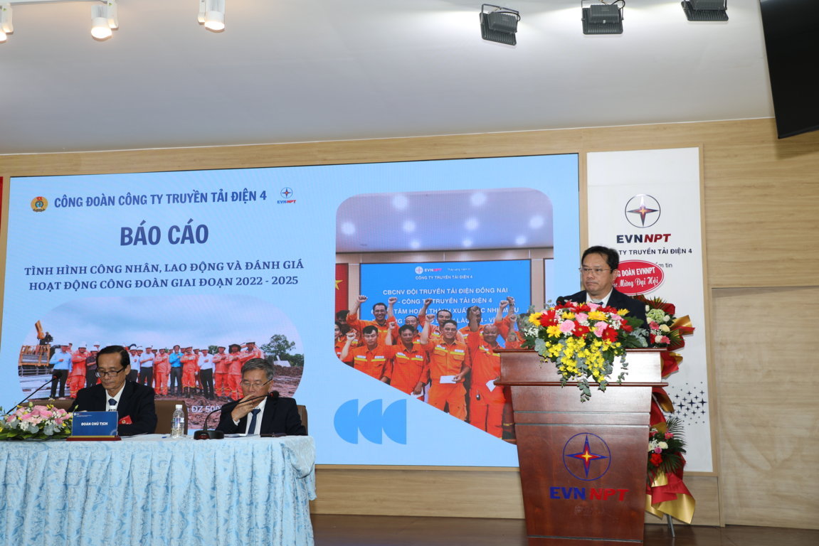 Đại hội Công đoàn Công ty Truyền tải điện 4 nhiệm kỳ 2025–2030
