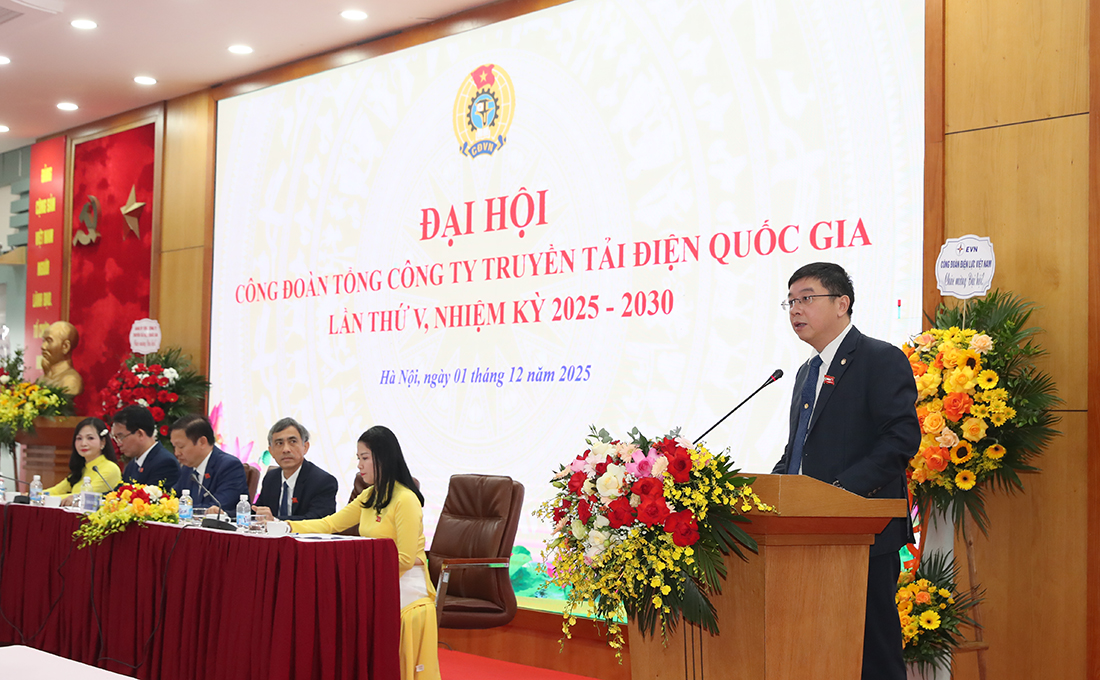 Đại hội Công đoàn EVNNPT lần thứ V nhiệm kỳ 2025-2030 thành công tốt đẹp 3