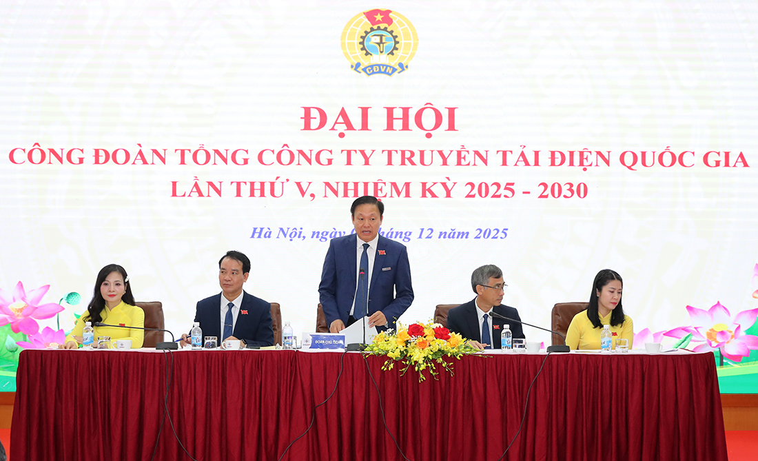 Đại hội Công đoàn EVNNPT lần thứ V nhiệm kỳ 2025-2030 thành công tốt đẹp