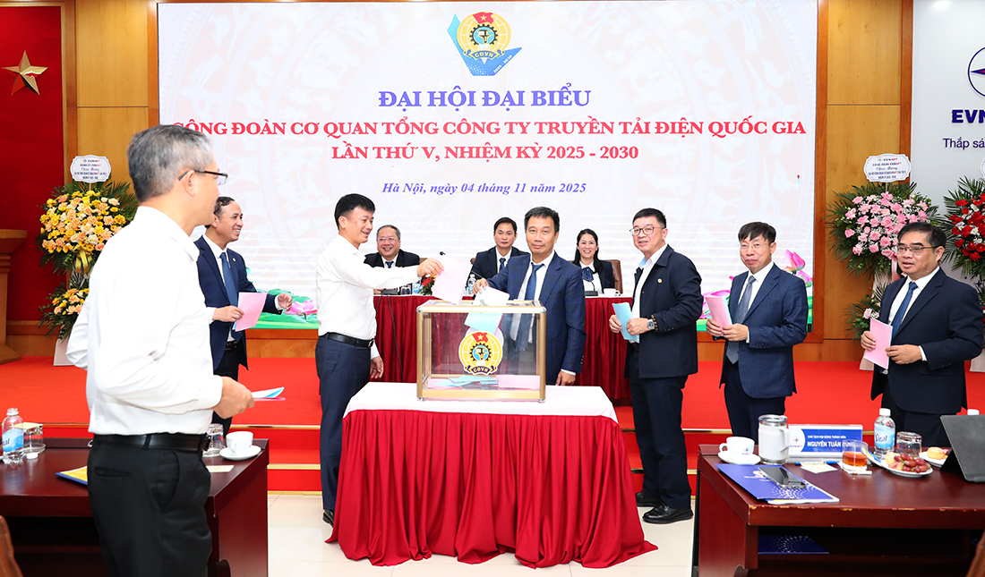 Đại hội đại biểu Công đoàn Cơ quan EVNNPT lần thứ V, nhiệm kỳ 2025-2030 thành công tốt đẹp 3
