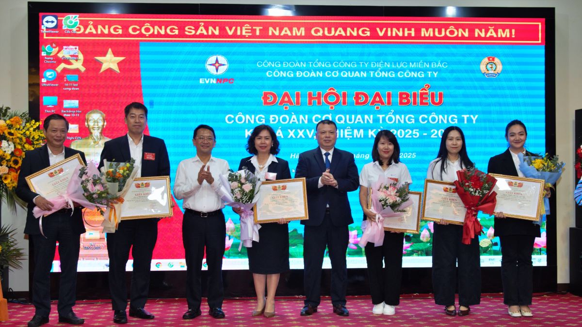 Đại hội đại biểu Công đoàn cơ quan Tổng công ty Điện lực miền Bắc khóa XXV, nhiệm kỳ 2025–2030 thành công tốt đẹp 4