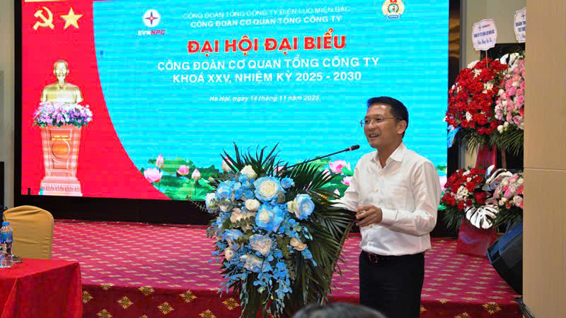 Đại hội đại biểu Công đoàn cơ quan Tổng công ty Điện lực miền Bắc khóa XXV, nhiệm kỳ 2025–2030 thành công tốt đẹp