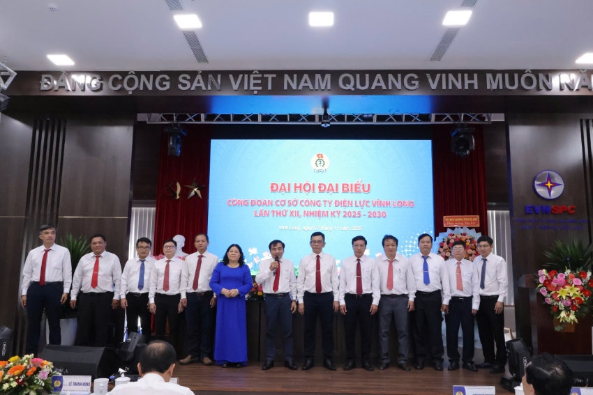 Đại hội đại biểu Công đoàn cơ sở Công ty Điện lực Vĩnh Long nhiệm kỳ 2025-2030 thành công tốt đẹp 1