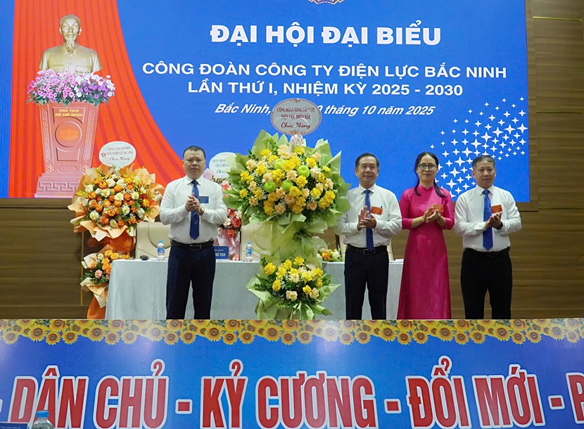 Đại hội đại biểu Công đoàn Công ty Điện lực Bắc Ninh hướng tới an sinh vững chắc và bứt phá trong chuyển đổi số giai đoạn 2025-2030