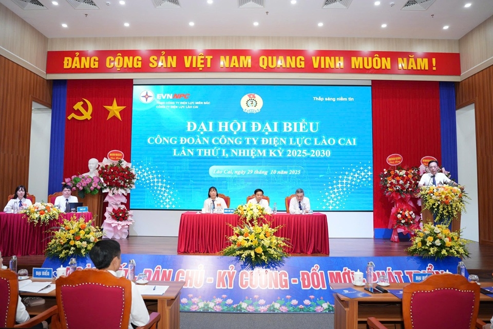 Đại hội Đại biểu Công đoàn Công ty Điện lực Lào Cai lần thứ I, nhiệm kỳ 2025–2030