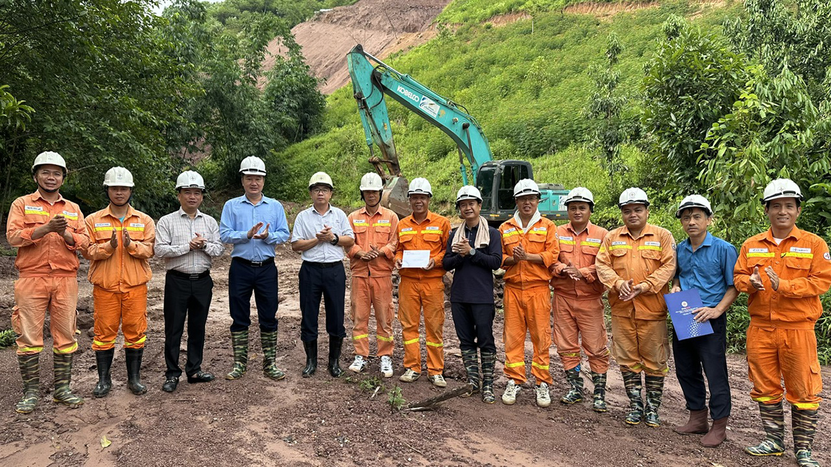 Đảng ủy, Công đoàn EVNNPT động viên lực lượng hỗ trợ thi công Dự án đường dây 500kV Lào Cai – Vĩnh Yên 2