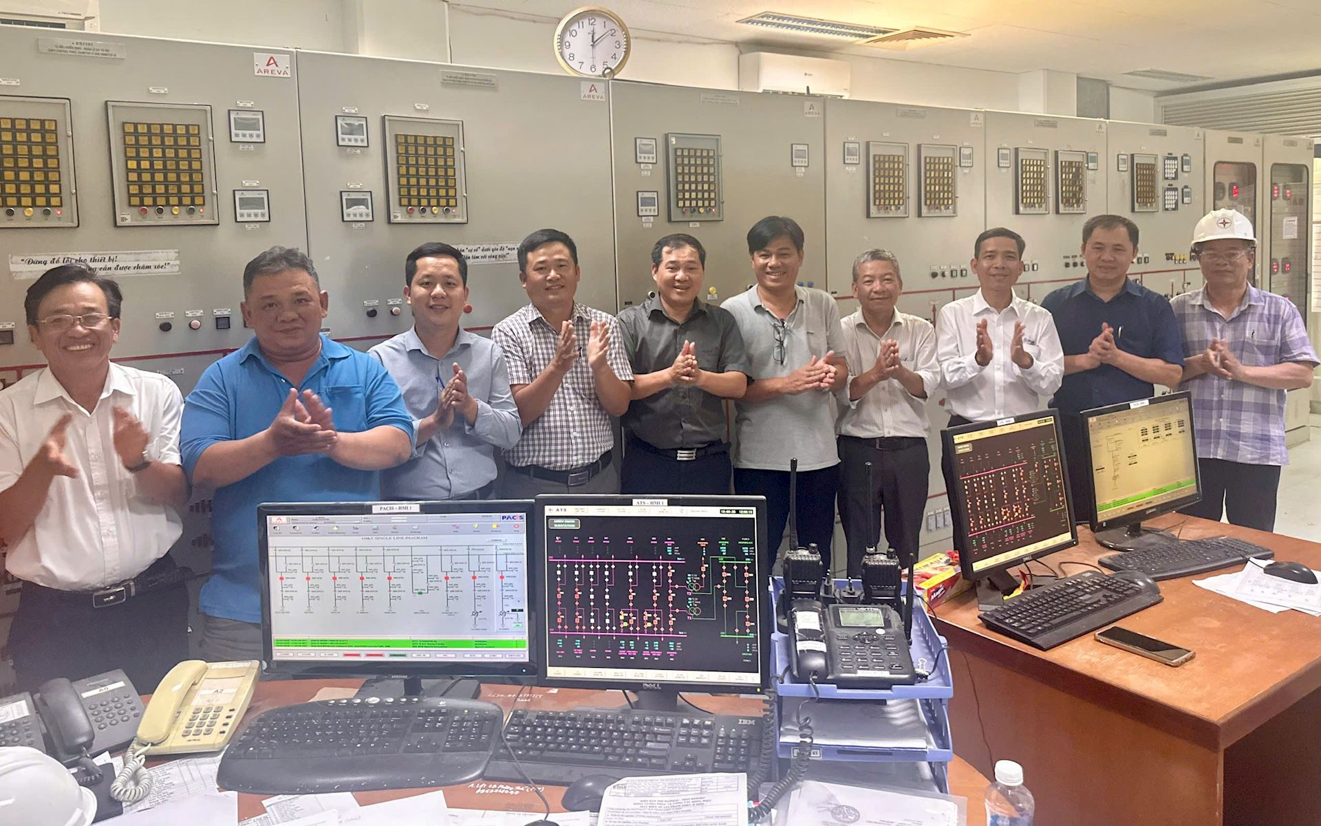 Đóng điện thành công máy biến áp AT3 Trạm biến áp 500kV Ô Môn thiết thực chào mừng 80 năm Cách mạng tháng Tám và Quốc khánh 2/9