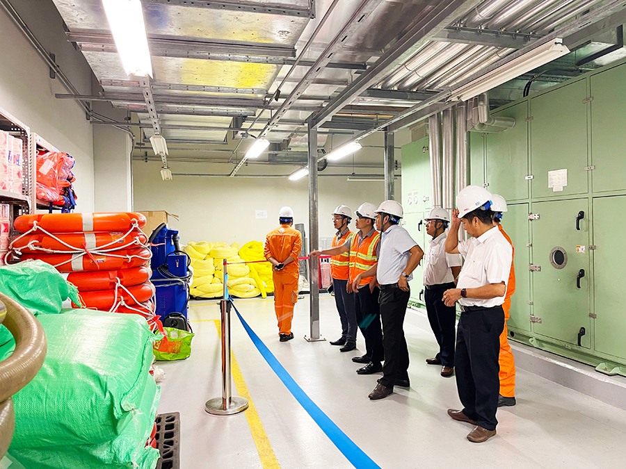 EVN kiểm tra công tác phòng chống thiên tai tại Nhà máy Nhiệt điện Vĩnh Tân 4 1