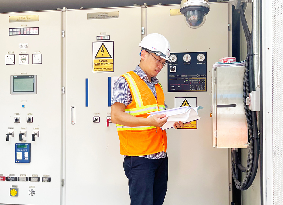 EVN kiểm tra công tác phòng chống thiên tai tại Nhà máy Nhiệt điện Vĩnh Tân 4 2