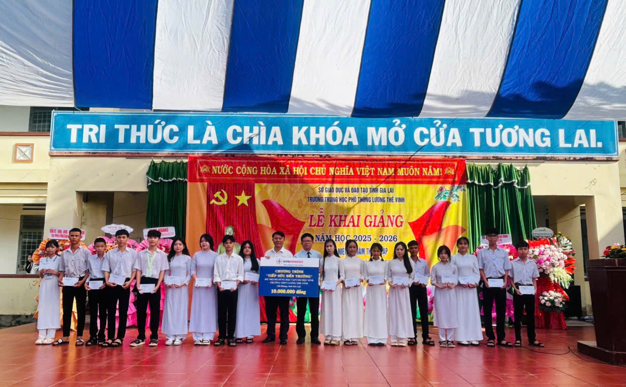 EVNGENCO2 và Thủy điện An Khê - Ka Nak trao yêu thương, tiếp sức học sinh Gia Lai vững bước vào năm học mới 1