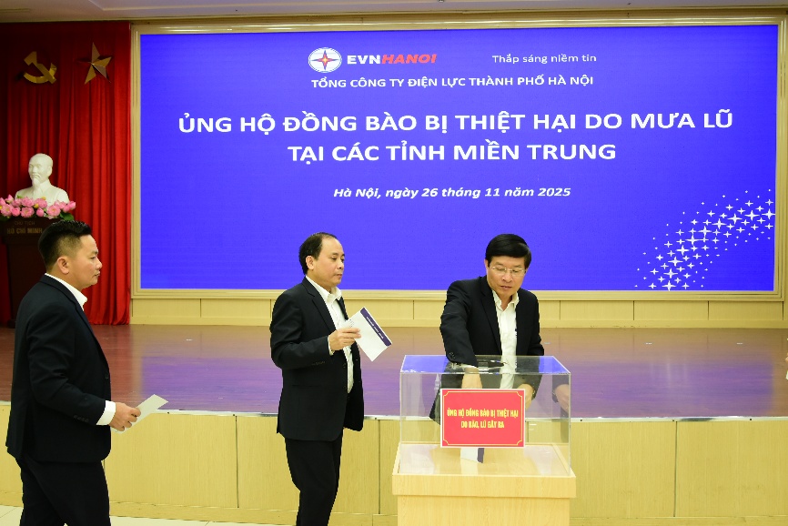 EVNHANOI phát động quyên góp ủng hộ đồng bào bị thiệt hại do mưa lũ tại các tỉnh miền Trung 3