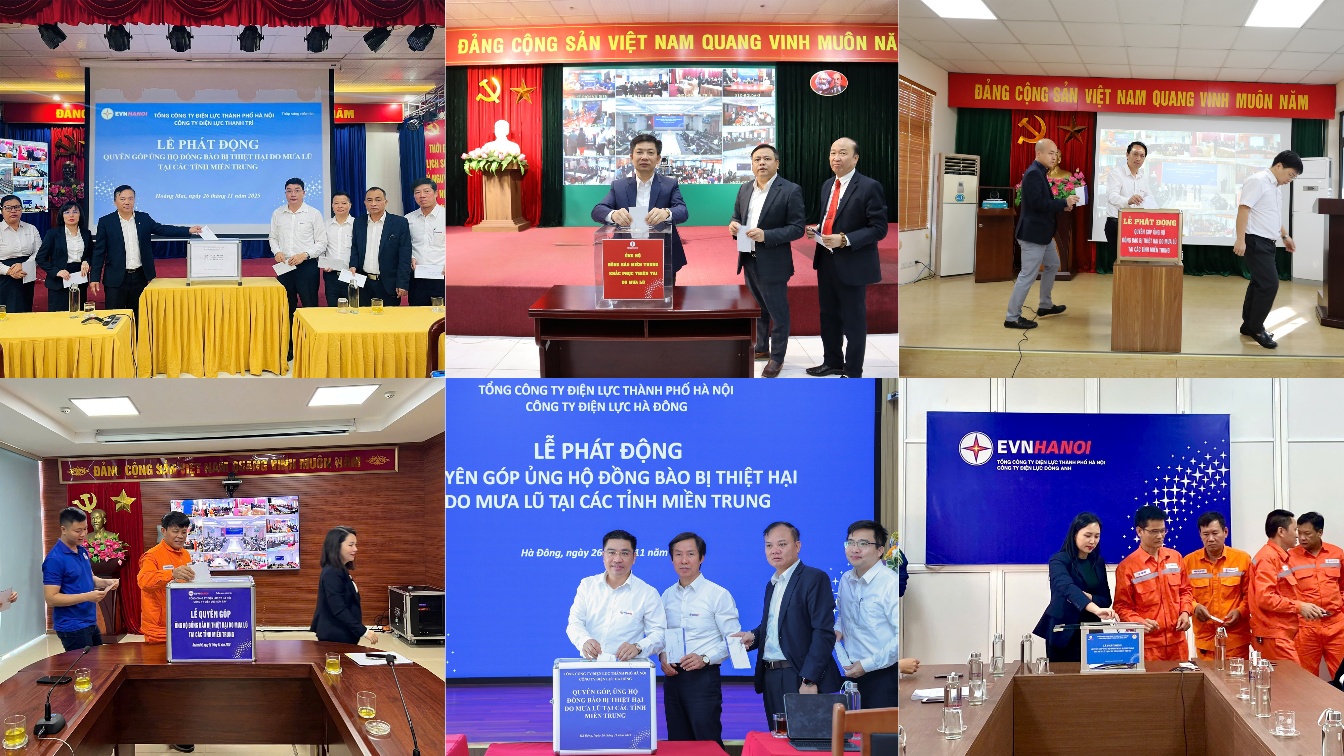 EVNHANOI phát động quyên góp ủng hộ đồng bào bị thiệt hại do mưa lũ tại các tỉnh miền Trung 4