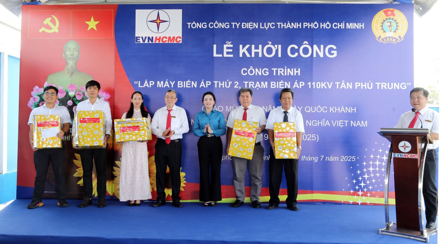 EVNHCMC khởi công công trình chào mừng kỷ niệm 80 năm Ngày Quốc khánh 2.9 5