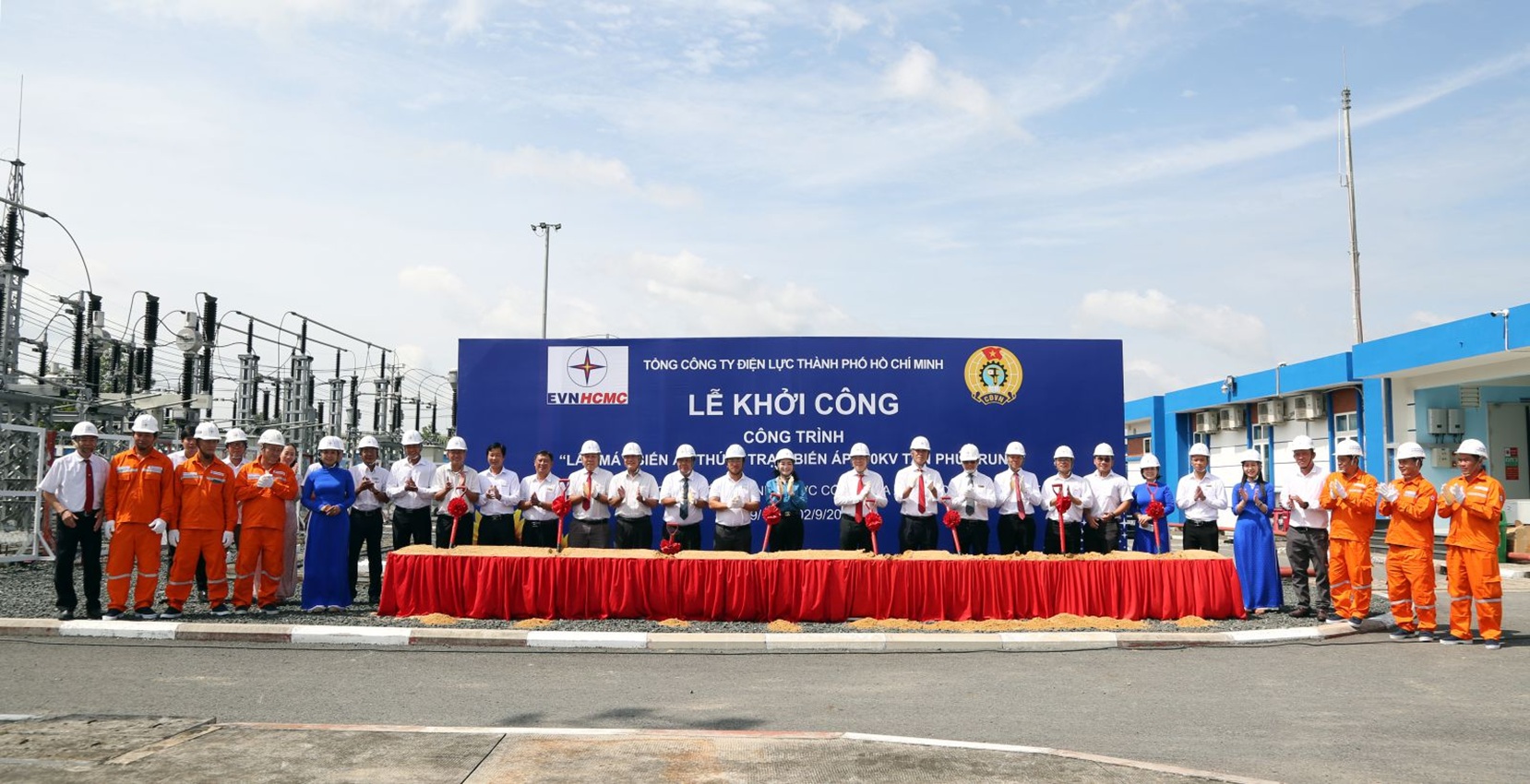 EVNHCMC khởi công công trình chào mừng kỷ niệm 80 năm Ngày Quốc khánh 2.9 6