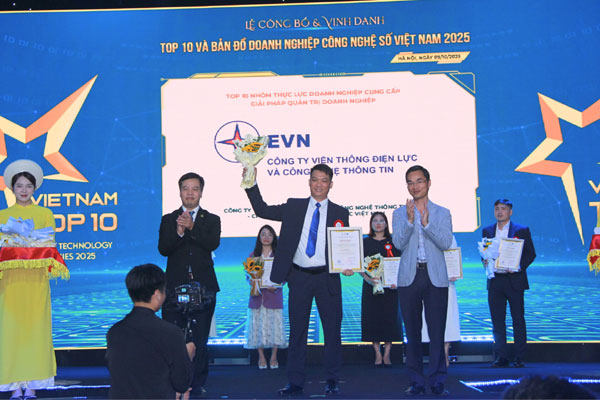 EVNICT đạt TOP 10 Doanh nghiệp Công nghệ số xuất sắc Việt Nam 2025 1