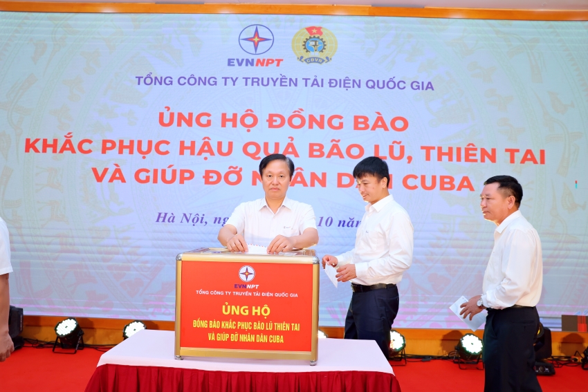 EVNNPT: Lan tỏa tinh thần “tương thân tương ái” qua Chương trình an sinh nội bộ và ủng hộ đồng bào vùng bão lũ, nhân dân Cuba