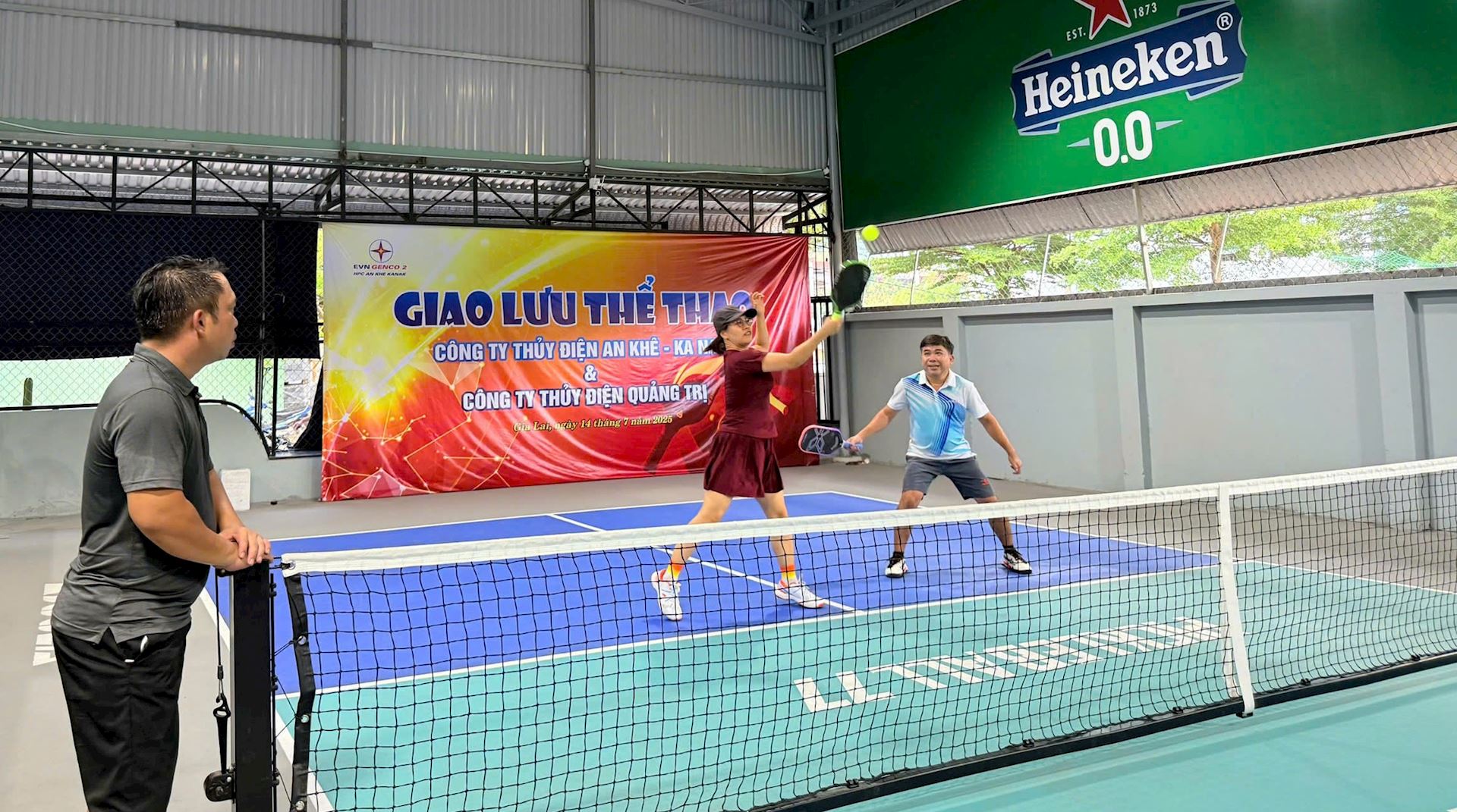 Giao lưu thể thao và chia sẻ kinh nghiệm giữa Công ty Thủy điện Quảng Trị và Công ty Thủy điện An Khê – Ka Nak 4