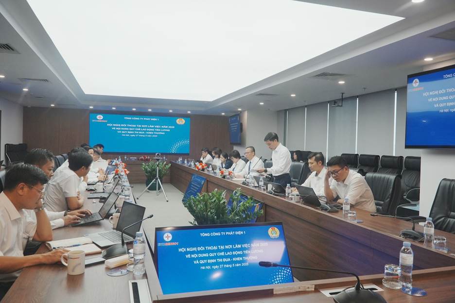 Hội nghị Đối thoại tại nơi làm việc theo vụ việc của EVNGENCO1: Chung sức, đồng lòng vì người lao động